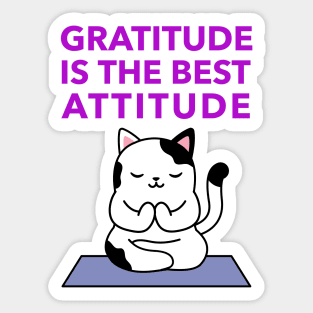 Gratitude Is The Best Attitude Sticker